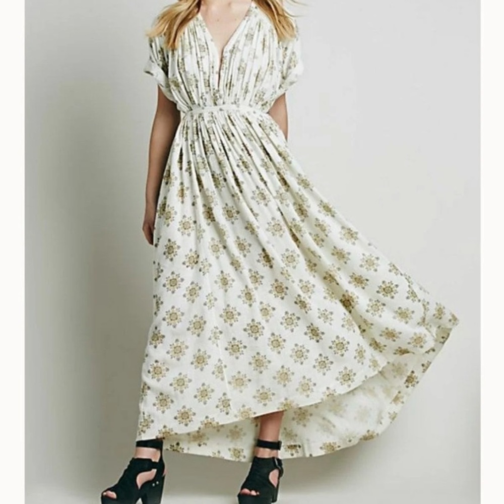Free people printed oasis maxi dress